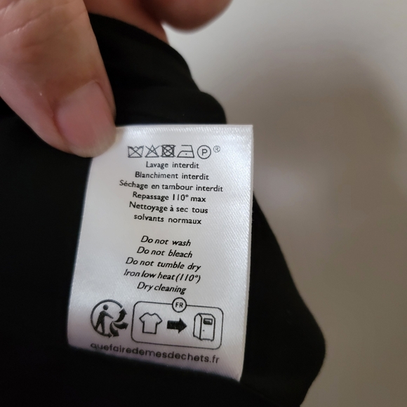 Sezane Gillie Skirt - Charcoal Gray Size FR 44/US 12 - 100% Virgin Wool - Picture 10 of 11